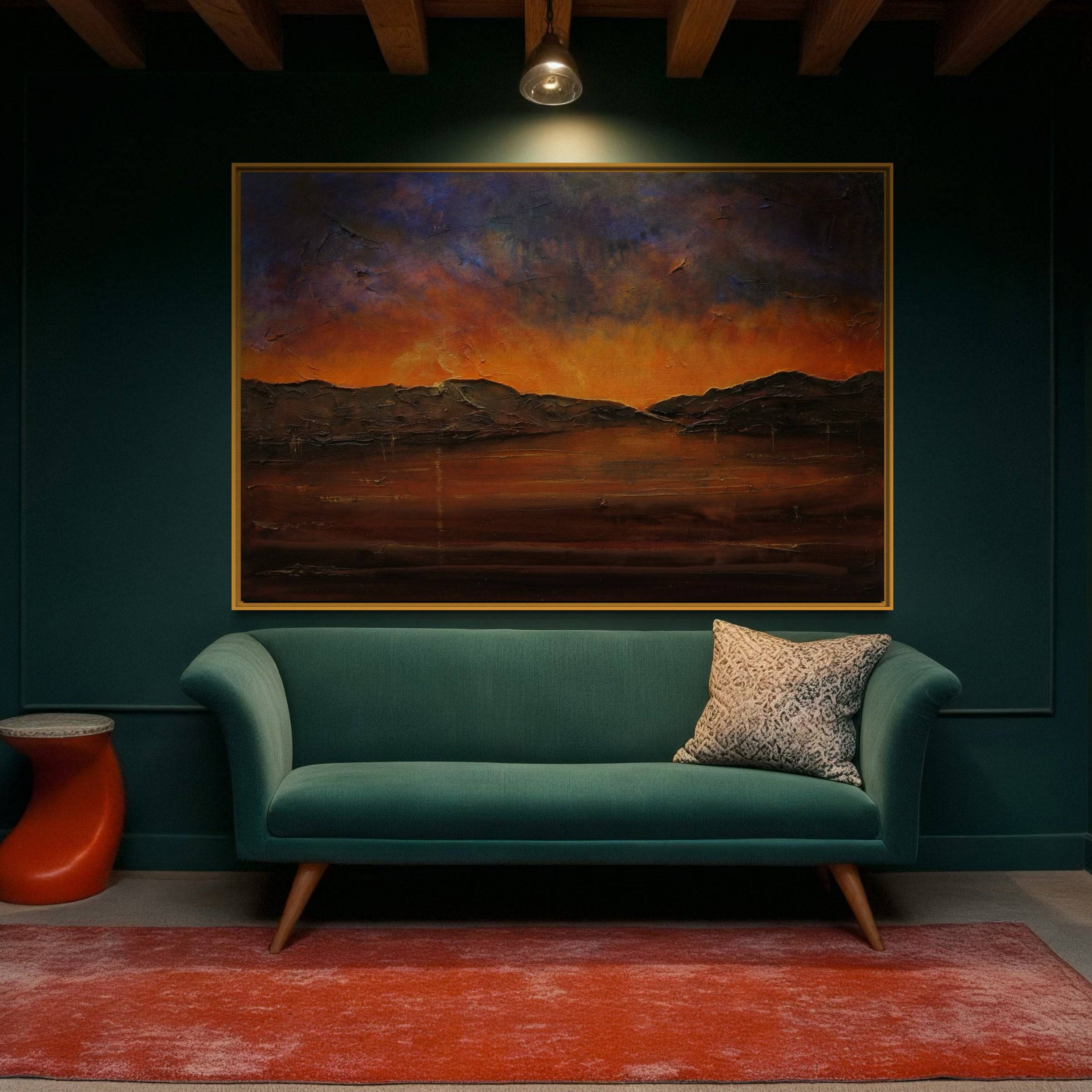 A Brooding Clyde Dusk Statement Interior Wall Art Canvas