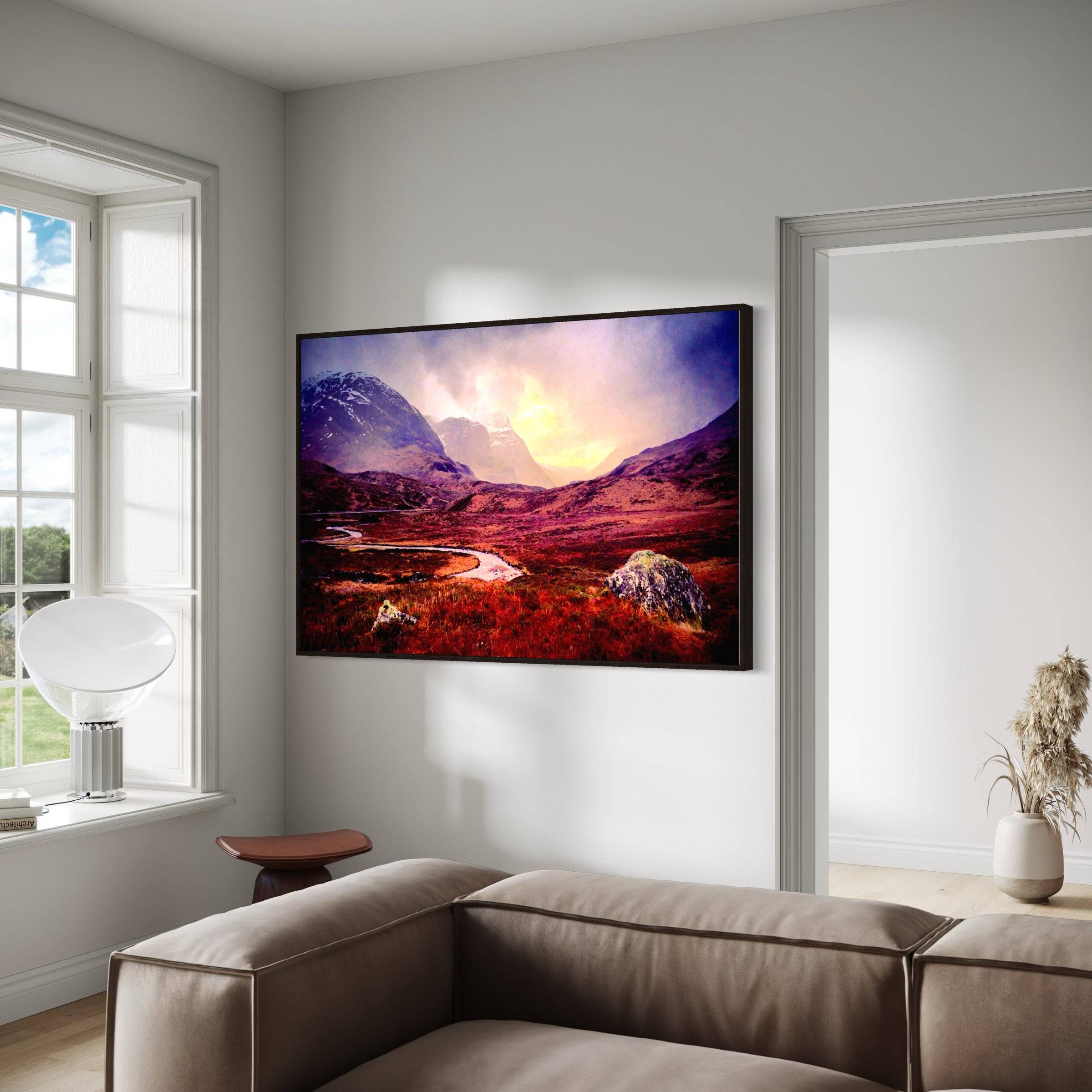 A Brooding Glencoe Statement Interior Wall Art Canvas