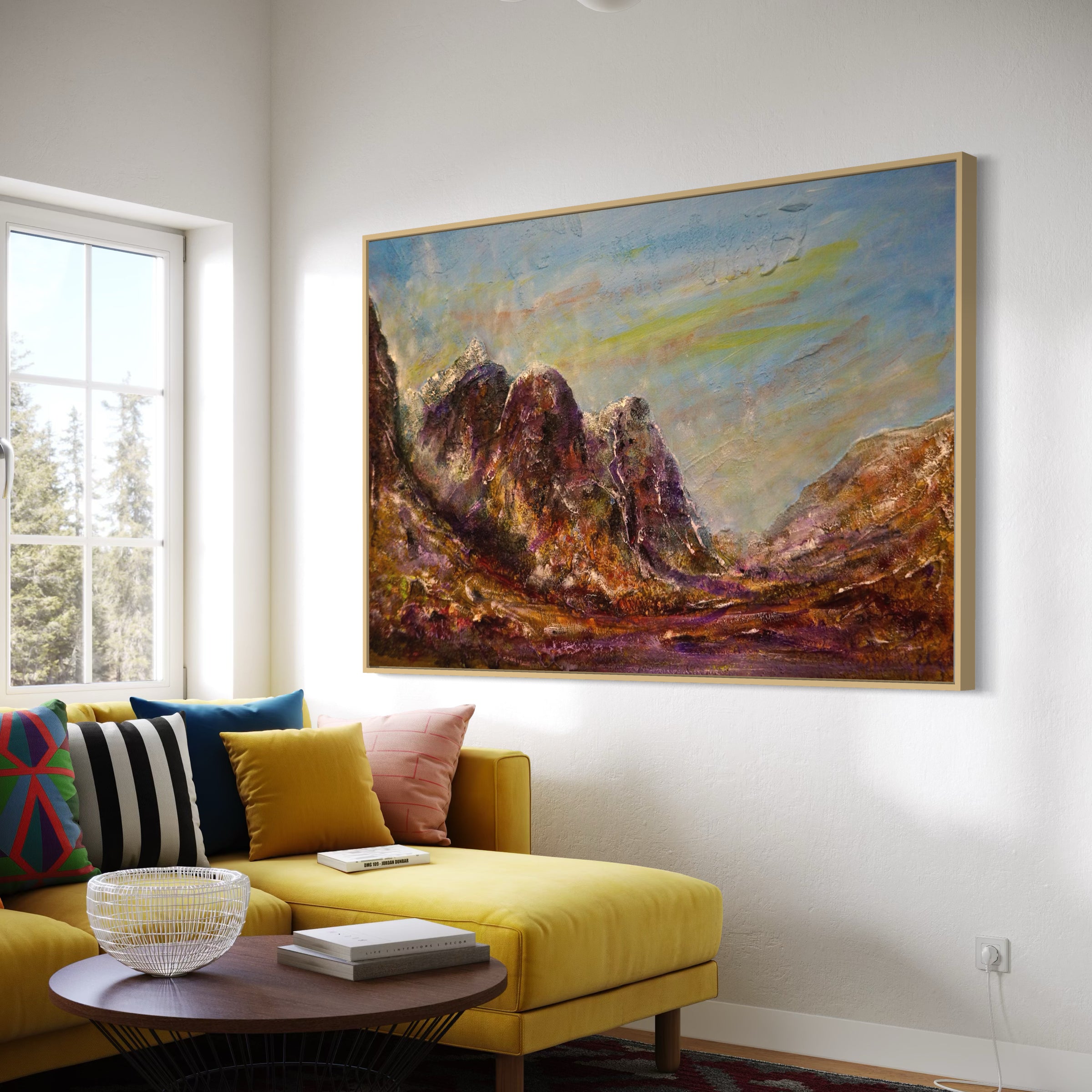 Three Sisters Of Glencoe Statement Interior Wall Art Canvas