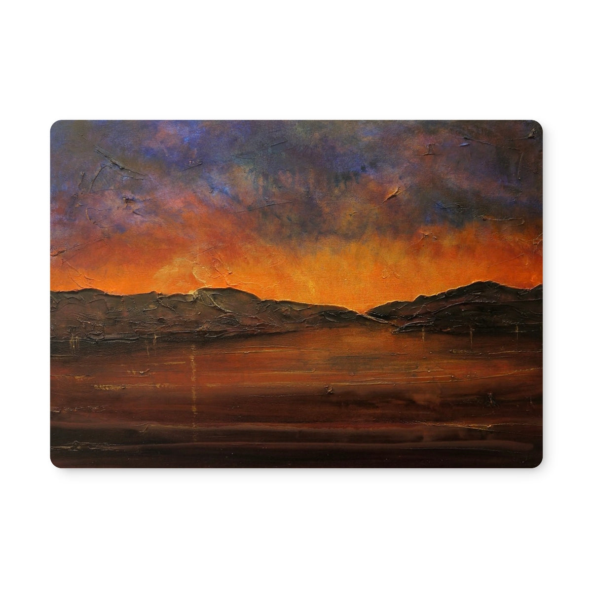 A Brooding Clyde Dusk | Scottish Art Gifts | Placemat from my River Clyde Art Gallery Art Gallery Collection