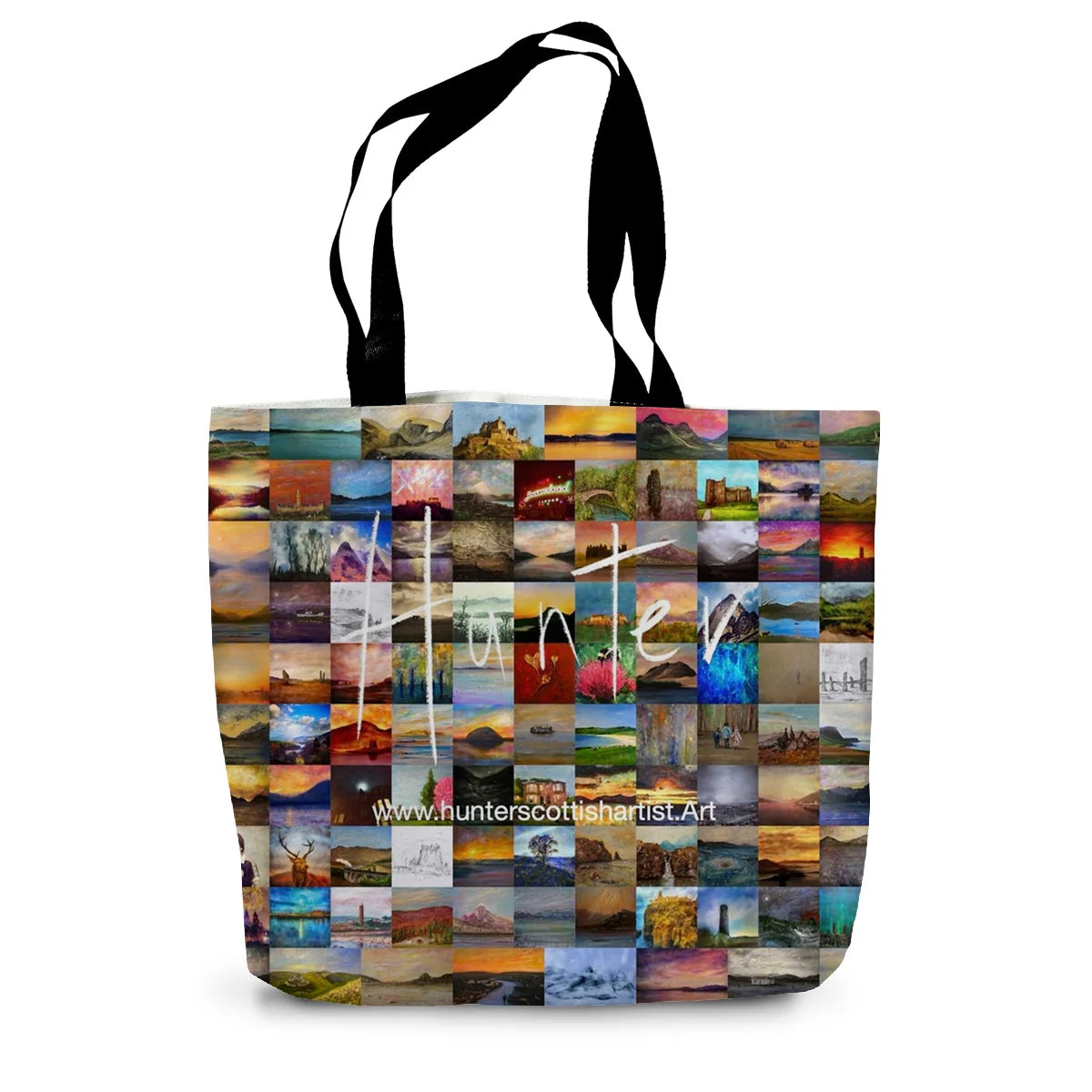 A Brooding Glencoe Art Gifts Canvas Tote Bag-Bags-Glencoe Art Gallery-14"x18.5"-Paintings, Prints, Homeware, Art Gifts From Scotland By Scottish Artist Kevin Hunter