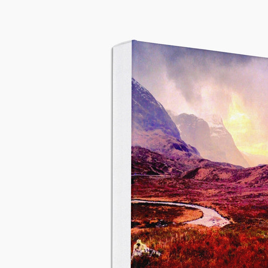 A Brooding Glencoe Eco Art Canvas Print | Scottish Art Gifts