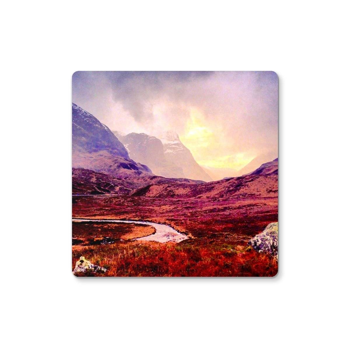 A Brooding Glencoe | Scottish Art Gifts | Coaster from my Glencoe Art Gallery Art Gallery Collection