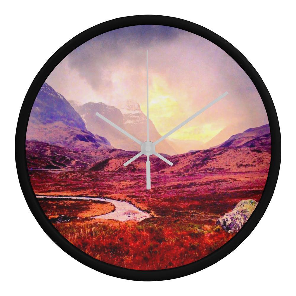 A Brooding Glencoe | Wall Art Clock | Scotland