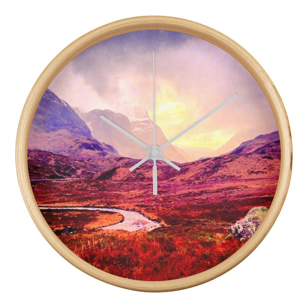 A Brooding Glencoe | Wall Art Clock | Scotland