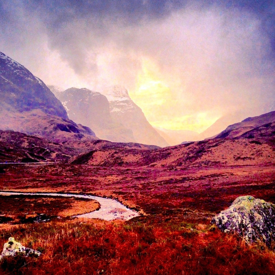 A Brooding Glencoe Wooden Art Block