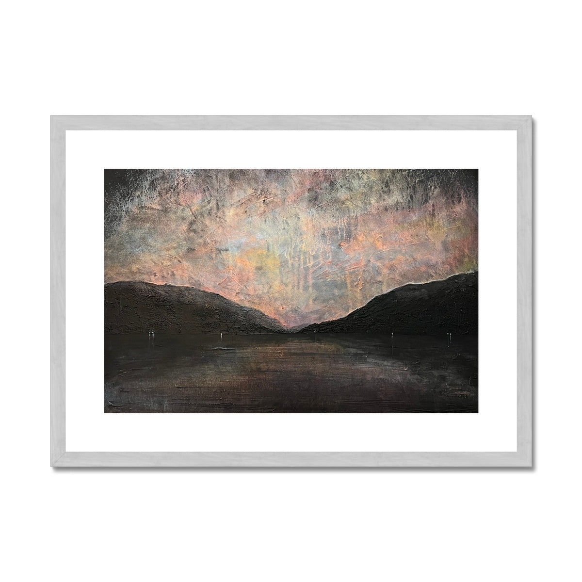 A Brooding Loch Lomond Painting | Antique Framed & Mounted Prints From Scotland