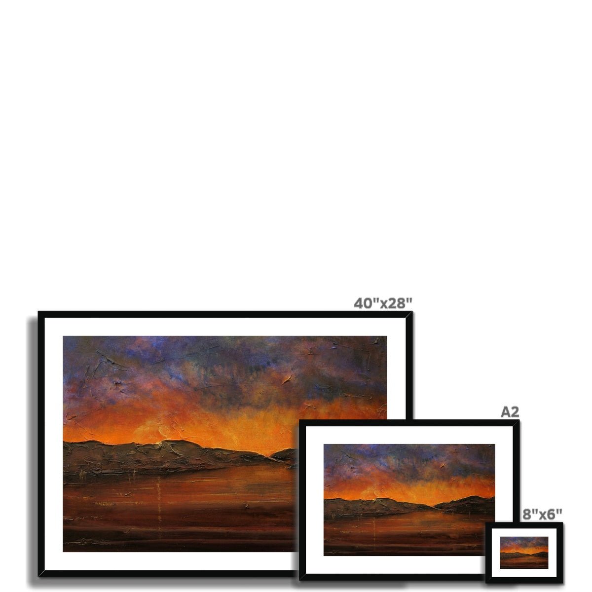 A Brooding River Clyde Dusk Painting | Framed & Mounted Prints From Scotland