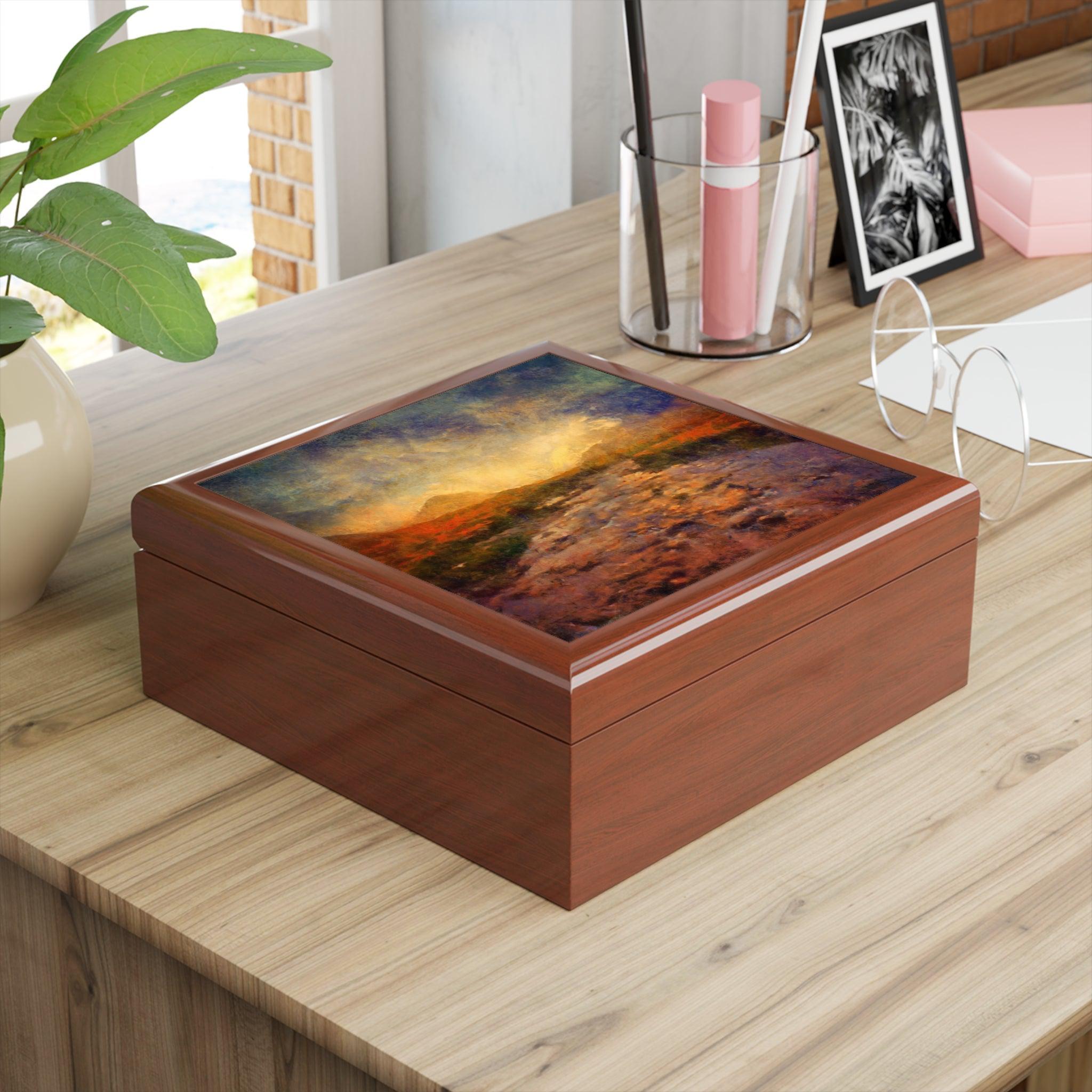 A Brooding Sligachan Skye | Art Jewellery Box | Scotland