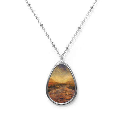 A Brooding Sligachan Skye Art Necklace | Scottish Art Gifts