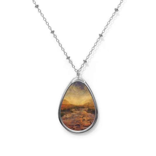 A Brooding Sligachan Skye Art Necklace | Scottish Art Gifts