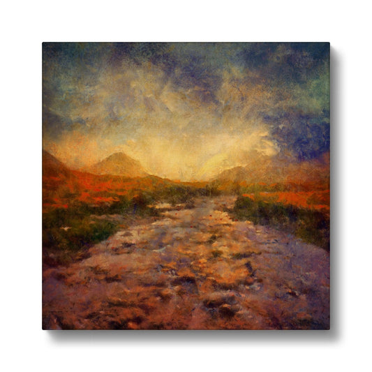 A Brooding Sligachan Skye Eco Art Canvas Print | Scottish Art Gifts