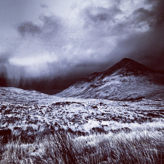 A Brooding Sligachan Skye Wooden Art Block
