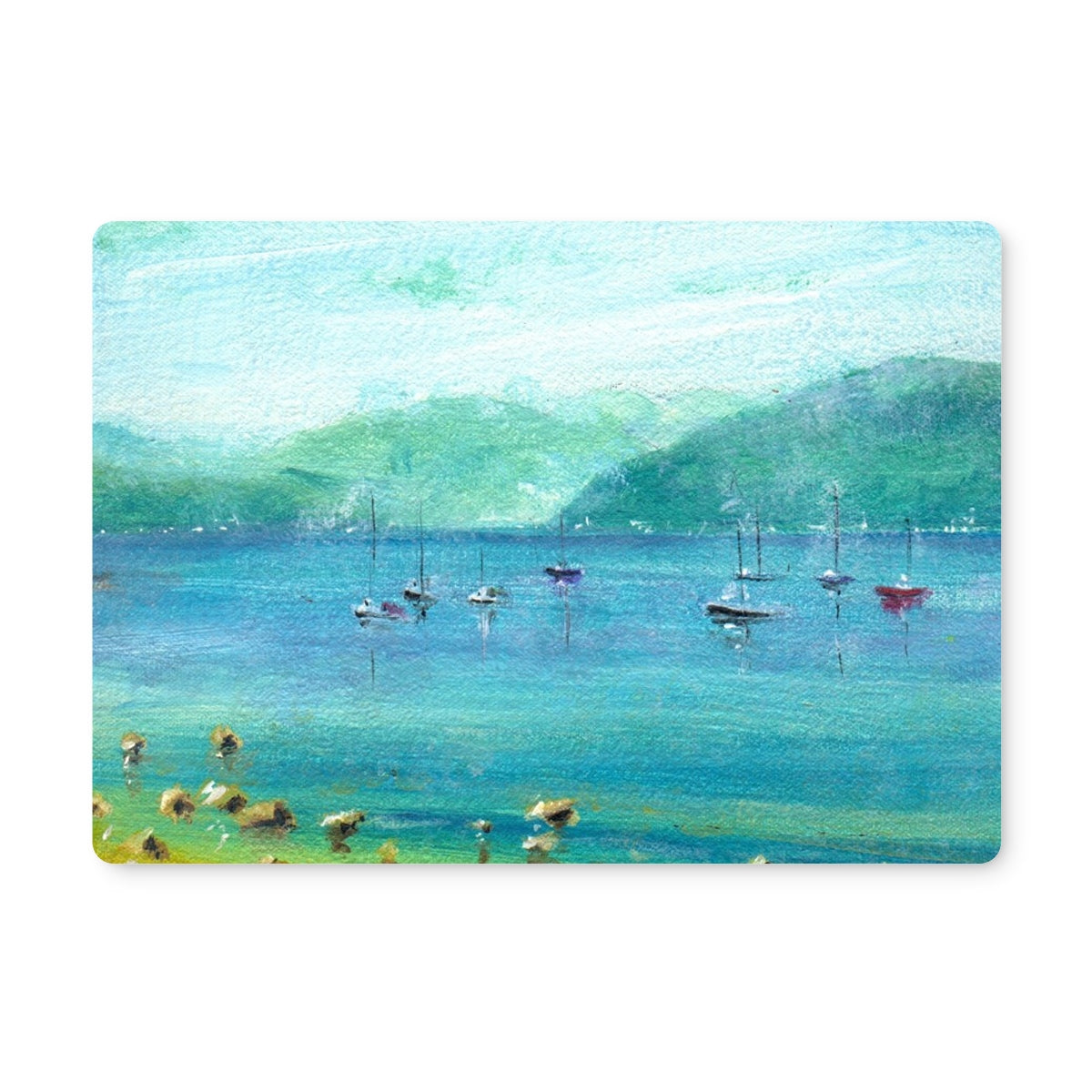 A Clyde Summer Day | Scottish Art Gifts | Placemat from my River Clyde Art Gallery Art Gallery Collection