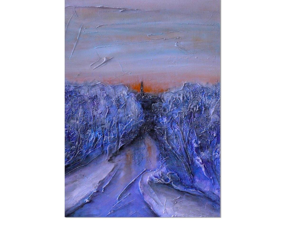 A Frozen River Kelvin-art-painting-scotland