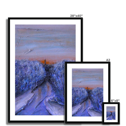 A Frozen River Kelvin Painting | Framed &amp; Mounted Prints From Scotland