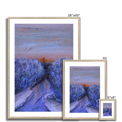 A Frozen River Kelvin Painting | Framed &amp; Mounted Prints From Scotland