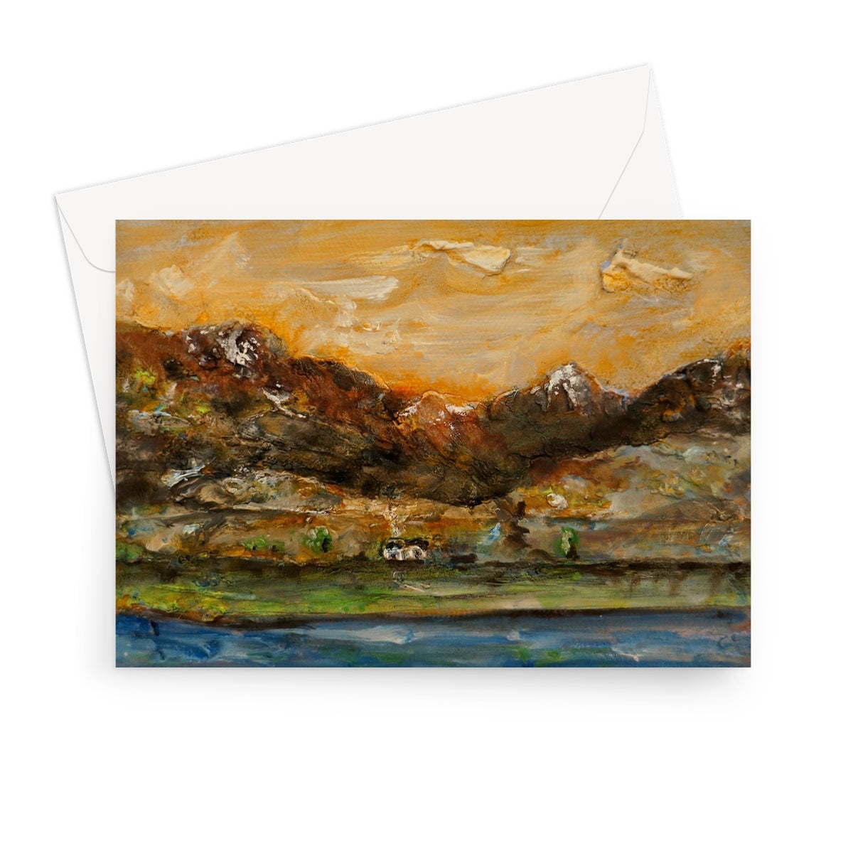 A Glencoe Cottage Scottish Art Gifts Greeting Card from my Glencoe Art Gallery Art Gallery Collection