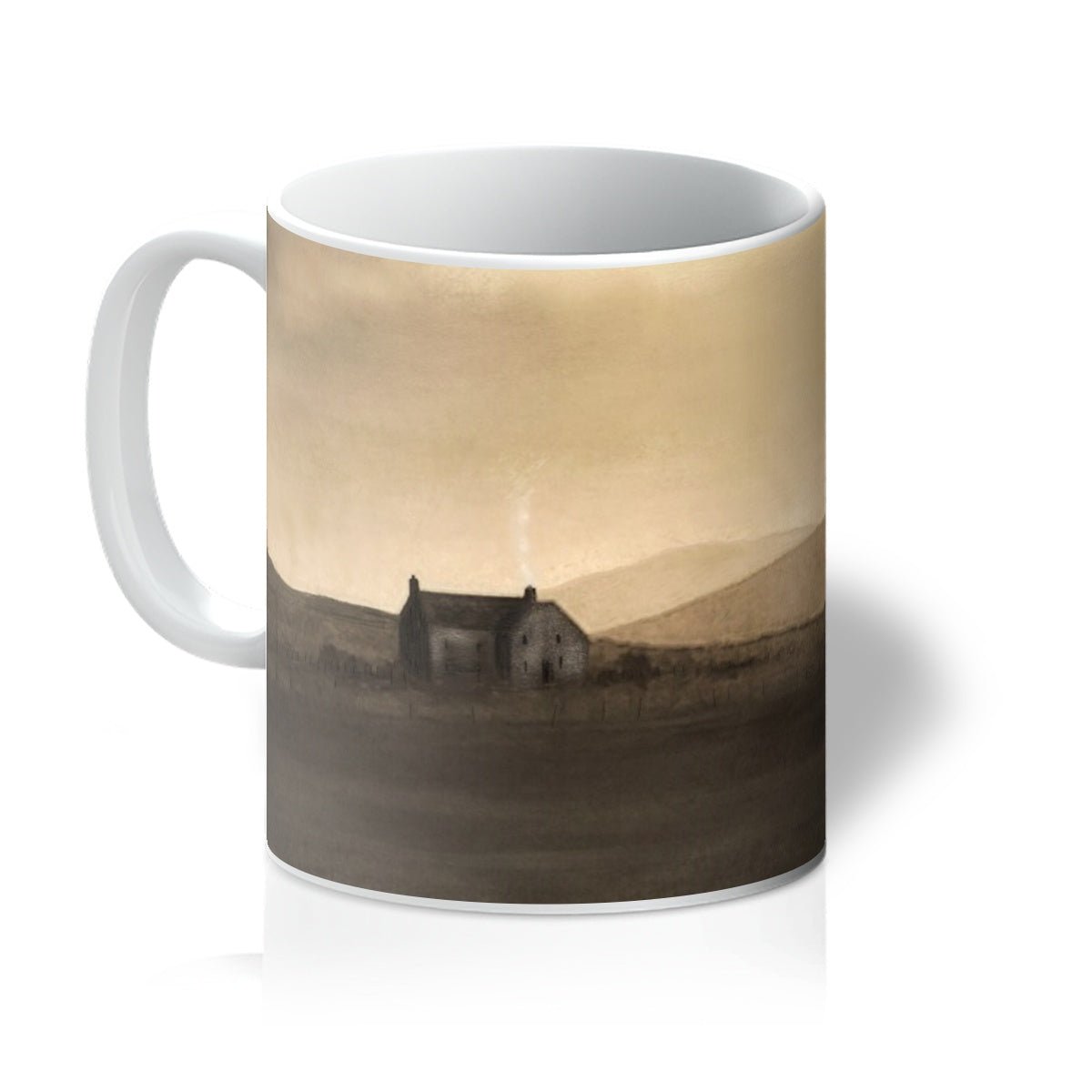 A Moonlit Croft Art Gifts Ceramic Mug from my Hebridean Islands Art Gallery Art Gallery Collection