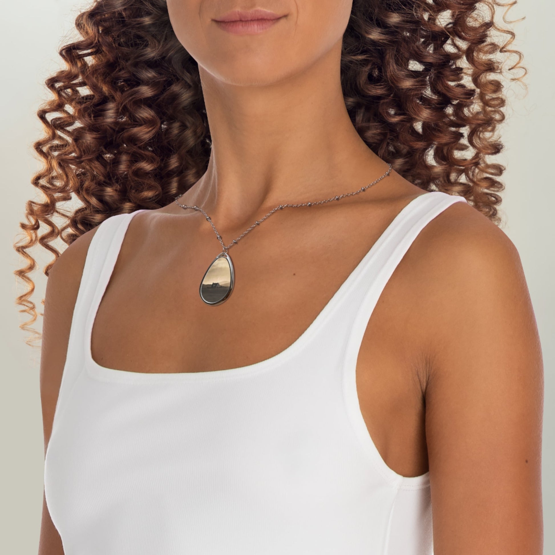 A Moonlit Croft Art Necklace | Scottish Art Gifts