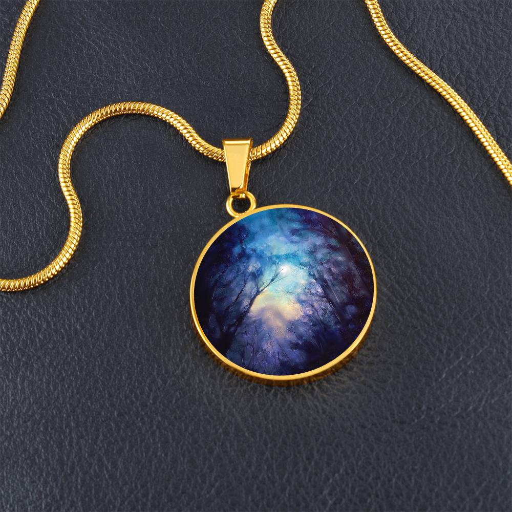 A Moonlit Highland Wood | Scottish Art Jewellery | Luxury Necklace