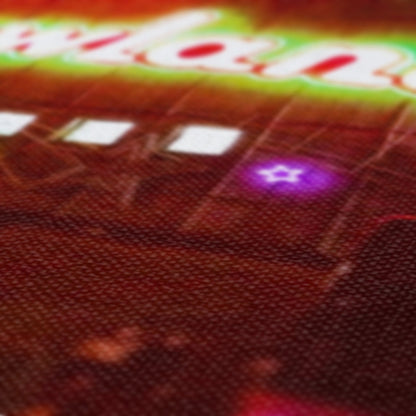A Neon Glasgow Barrowlands Eco Art Canvas Print | Scottish Art Gifts