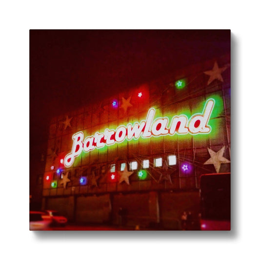 A Neon Glasgow Barrowlands Eco Art Canvas Print | Scottish Art Gifts