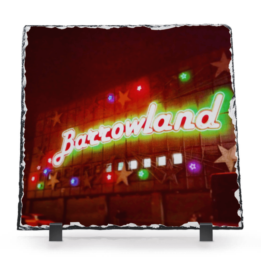 A Neon Glasgow Barrowlands Scottish Slate Art | Scottish Art Gifts