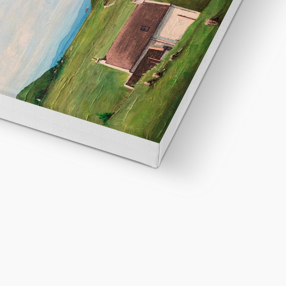 A Skye Cottage Eco Art Canvas Print | Scottish Art Gifts