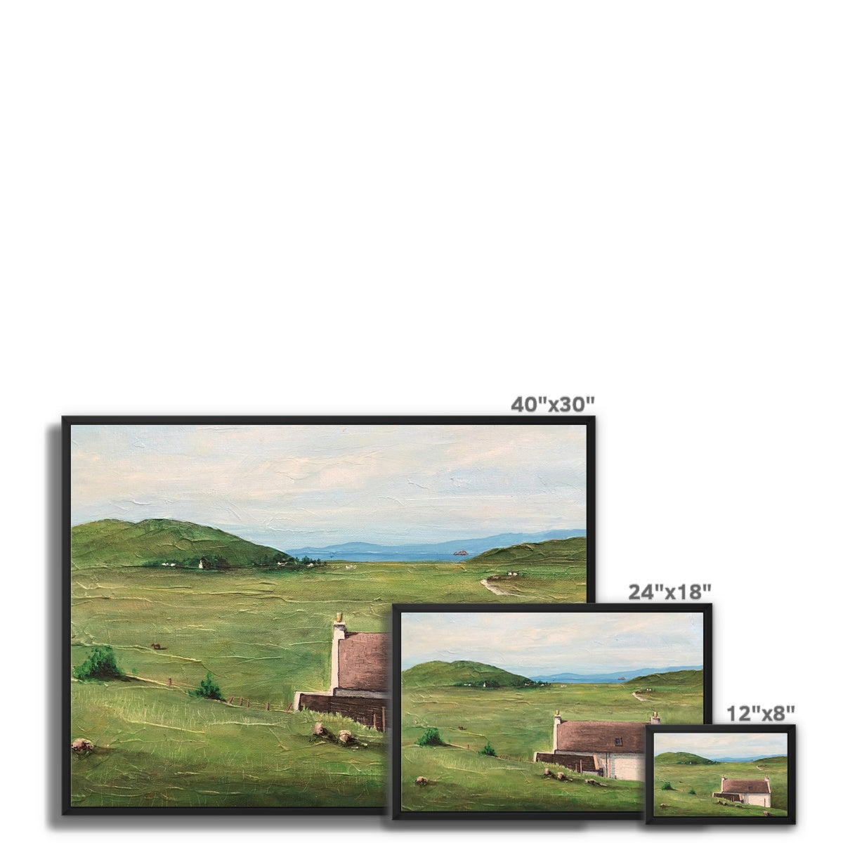 A Skye Cottage Framed Canvas.