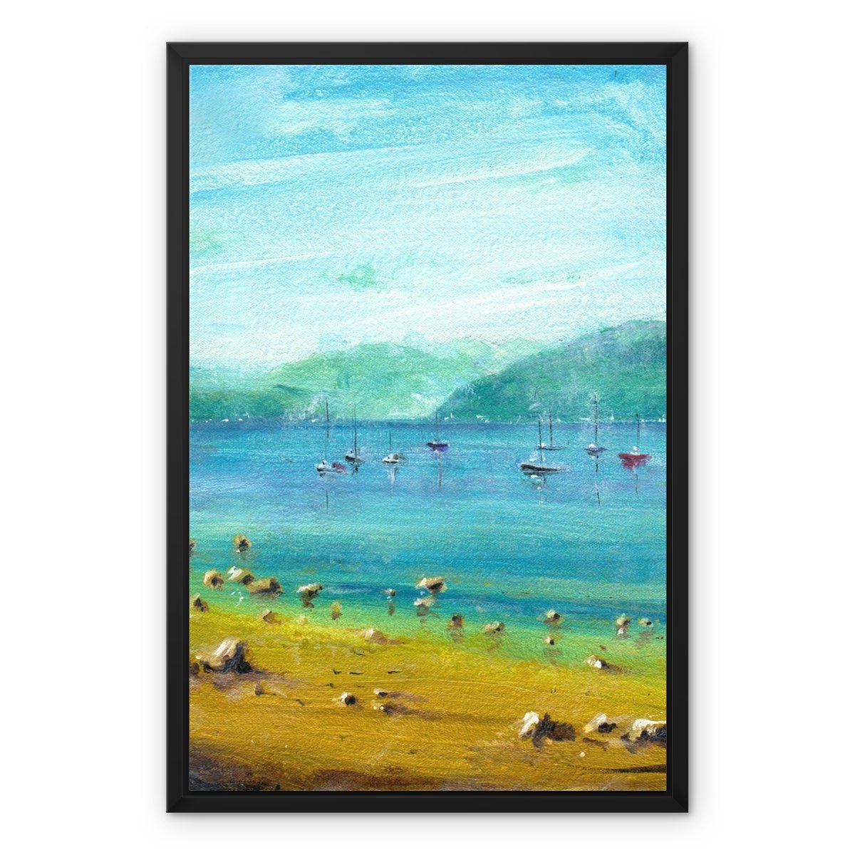 A Summer Day On The Clyde Painting | Framed Canvas Prints From Scotland