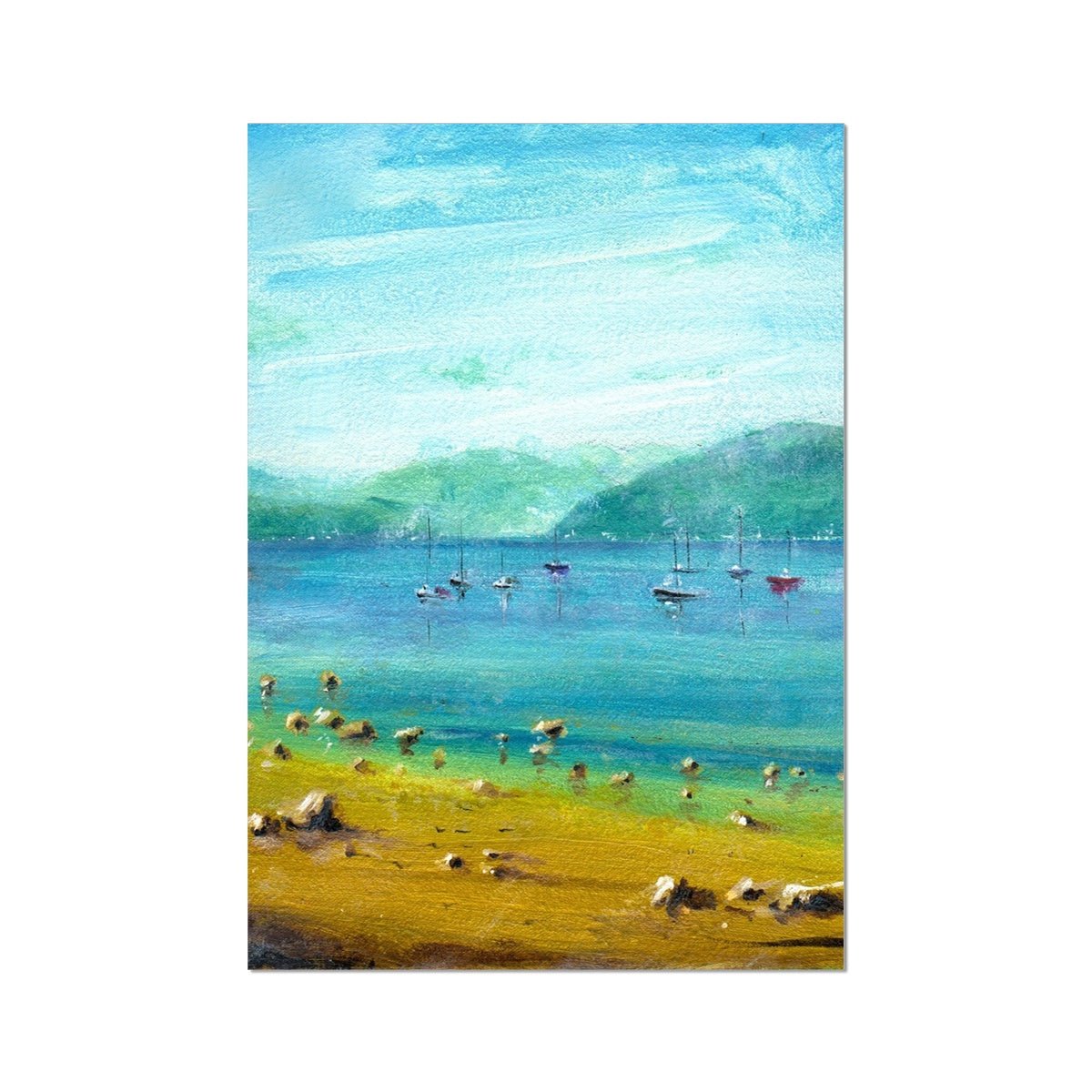 A Summer Day On The Clyde Painting | Signed Art Prints From Scotland | By Scottish Artist Hunter