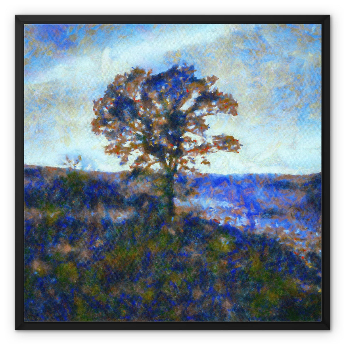 A Winter Highland Tree Painting | Framed Canvas From Scotland