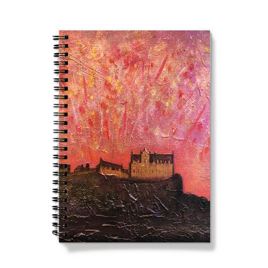 Edinburgh Castle Fireworks Notebook | Scottish Art Gifts