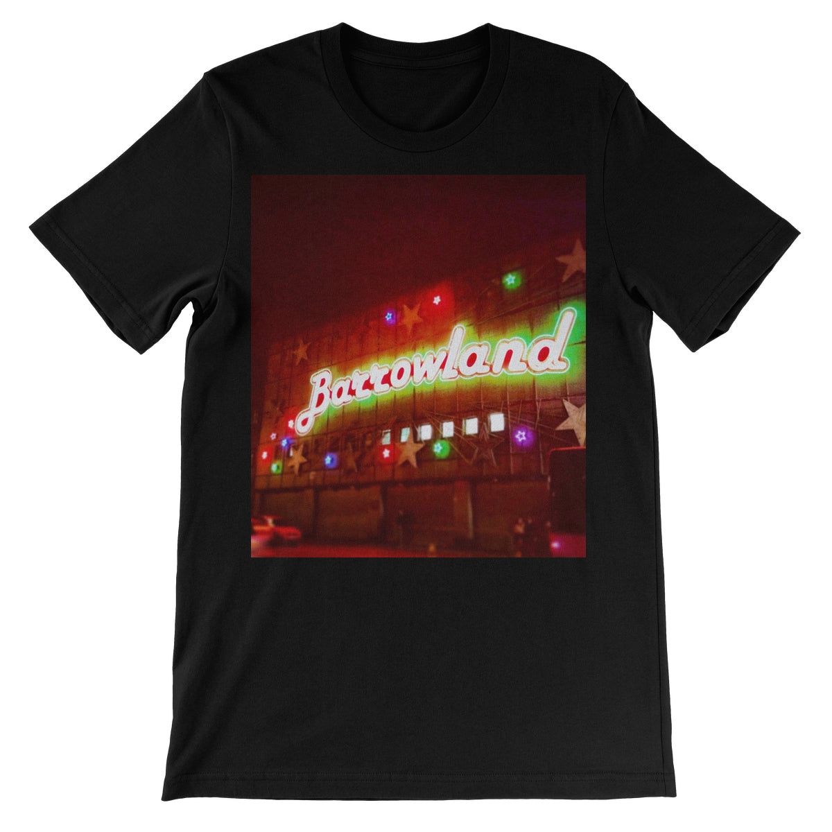 A Neon Glasgow Barrowlands Unisex Short Sleeve T-Shirt | Scottish Art Gifts