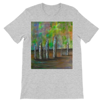 Callanish Northern Lights Lewis Unisex Short Sleeve T-Shirt | Scottish Art Gifts
