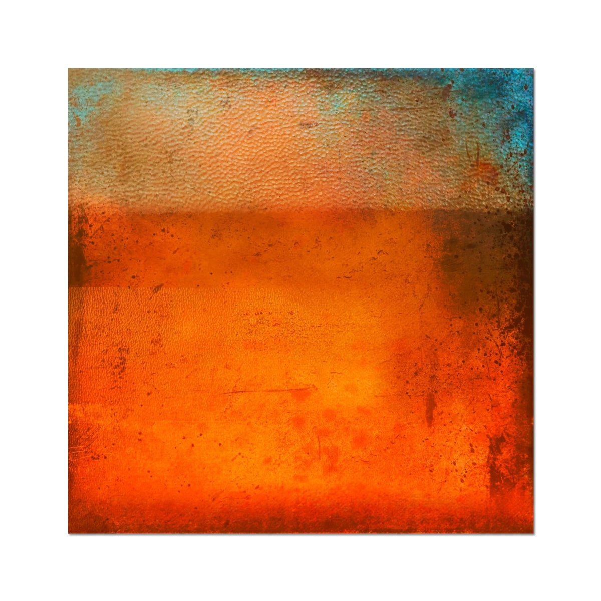 Sunset Horizon Abstract Painting | Artist Proof Collector Prints From Scotland-Artist Proof Collector Prints-Abstract & Impressionistic Art Gallery-20"x20"-Paintings, Prints, Homeware, Art Gifts From Scotland By Scottish Artist Kevin Hunter