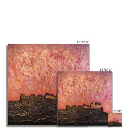 Edinburgh Castle Fireworks C-Type Print | Scottish Art Gifts