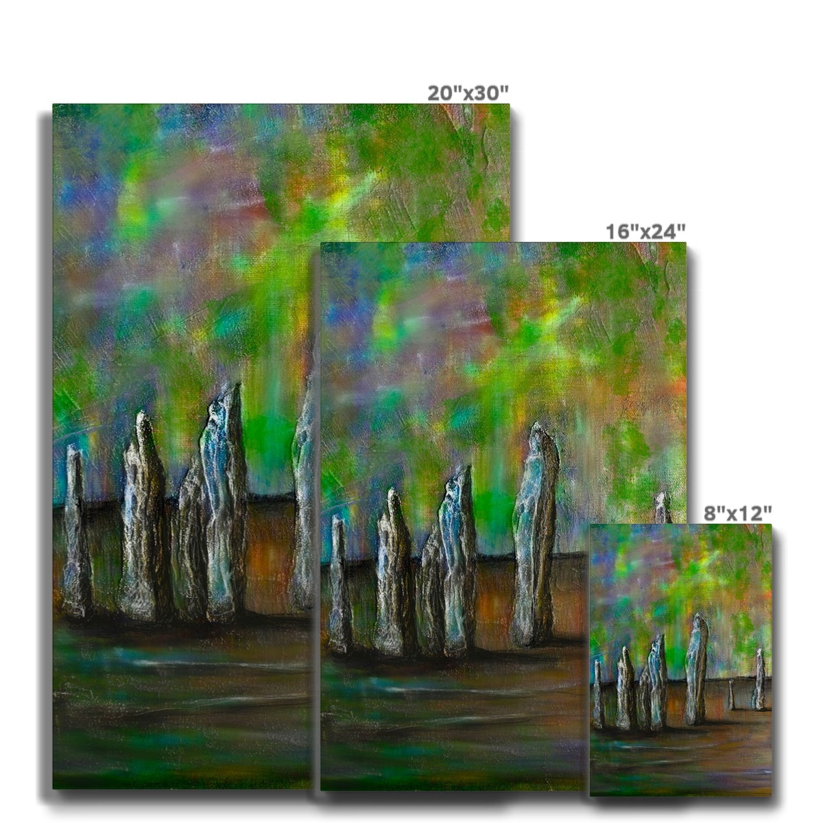 Callanish Northern Lights Lewis Eco Canvas | Scottish Art Gifts