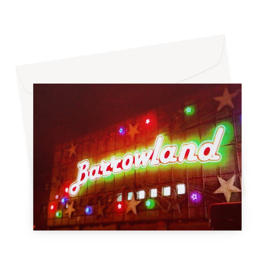 A Neon Glasgow Barrowlands Greeting Card | Scottish Art Gifts