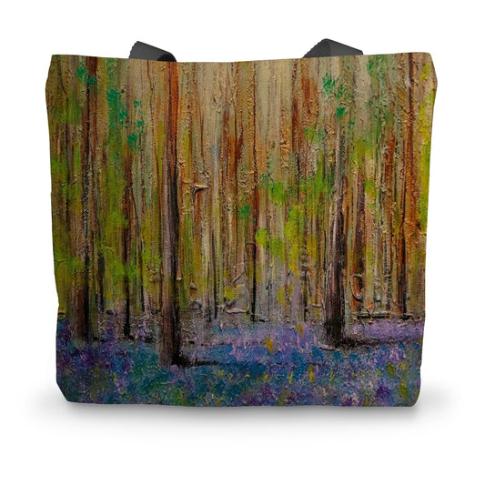 Highland Bluebells Canvas Tote Bag | Scottish Art Gifts