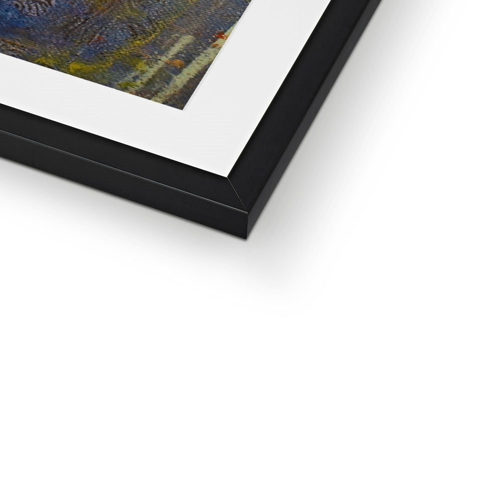 Abstract Paintings - ' Cairngorms Waterfall ' Framed & Mounted Print