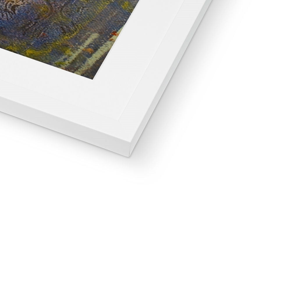 Abstract Paintings - ' Cairngorms Waterfall ' Framed & Mounted Print