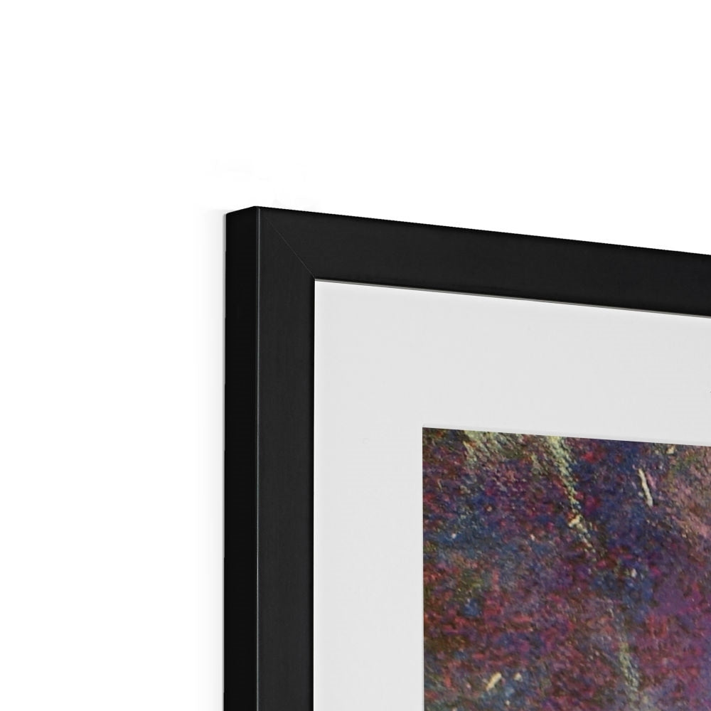 Abstract Paintings - ' Cairngorms Waterfall ' Framed & Mounted Print