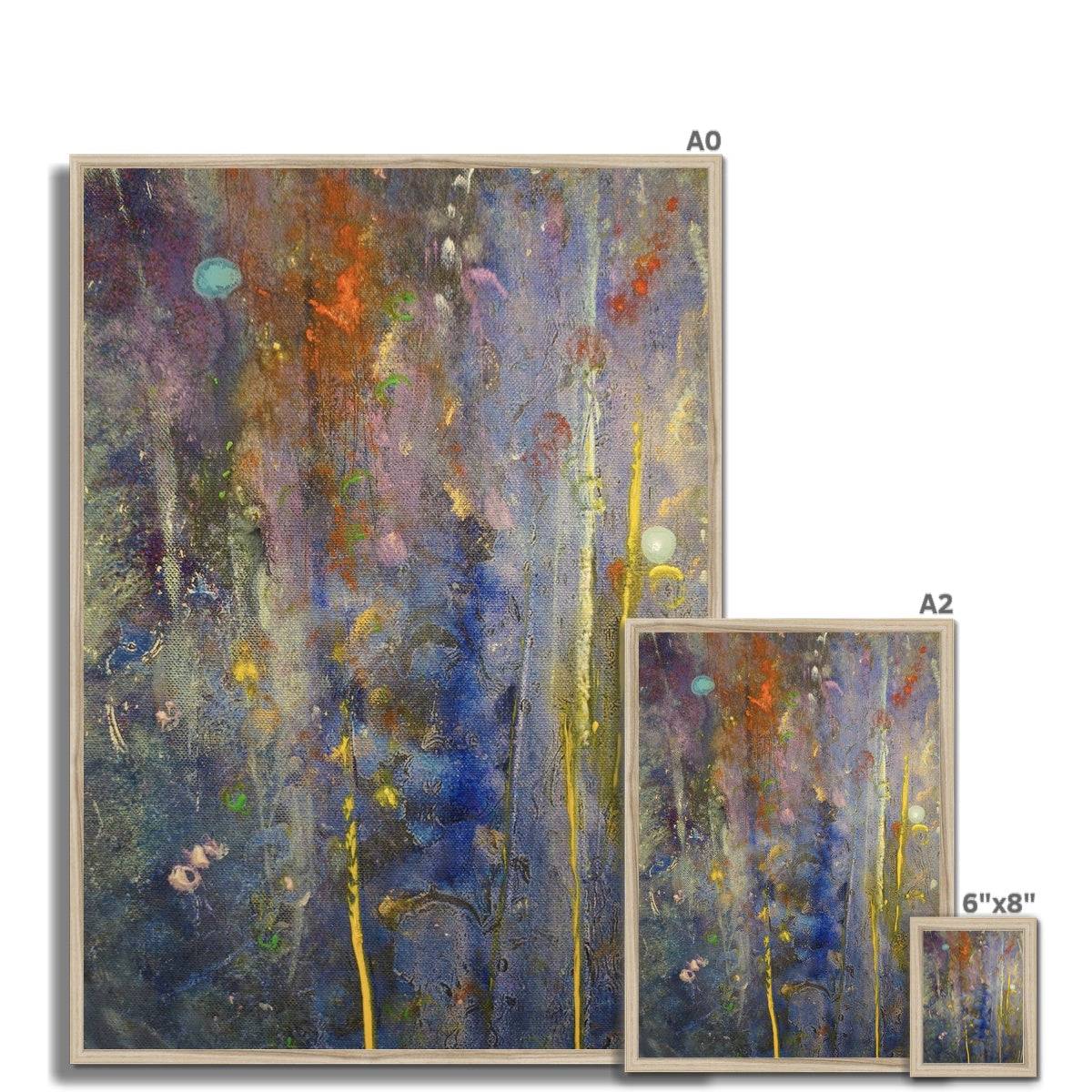 Abstract Paintings - ' Cairngorms Waterfall ' Framed Print