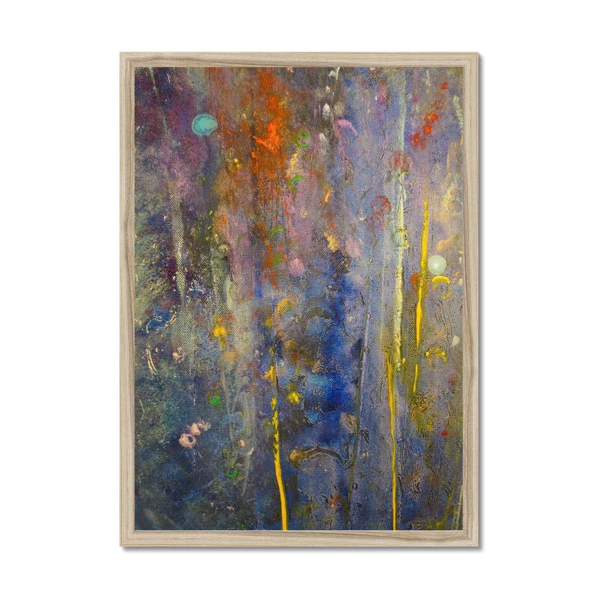Abstract Paintings - ' Cairngorms Waterfall ' Framed Print