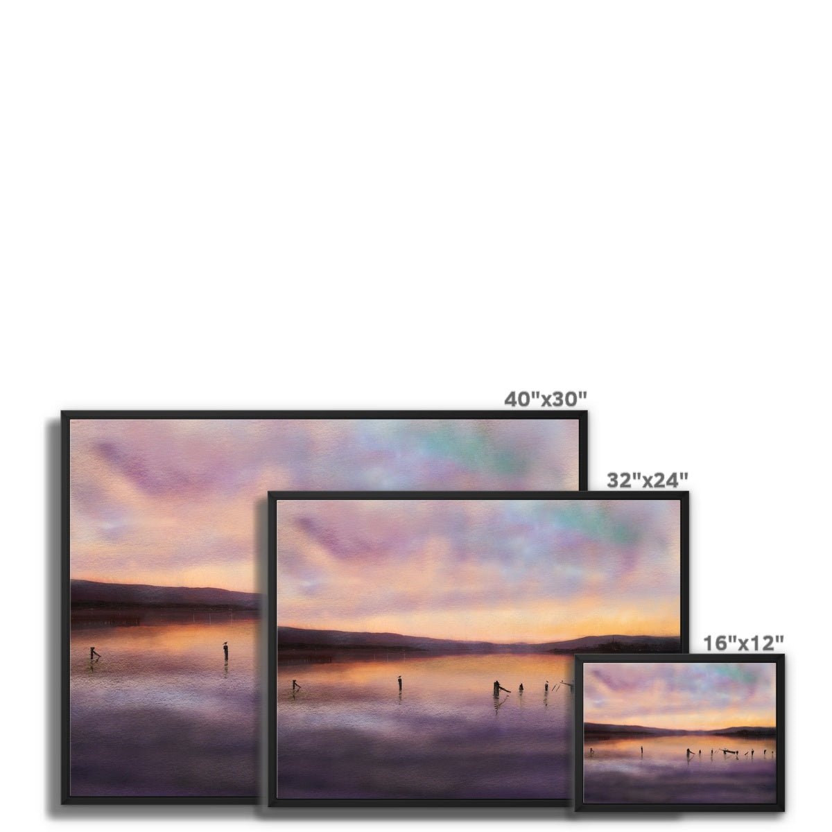 Admiralty Jetty Dusk Painting | Framed Canvas From Scotland