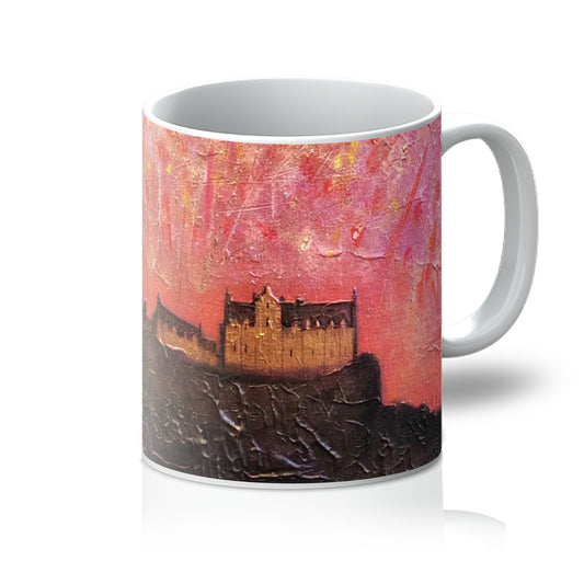 Edinburgh Castle Fireworks Mug | Scottish Art Gifts