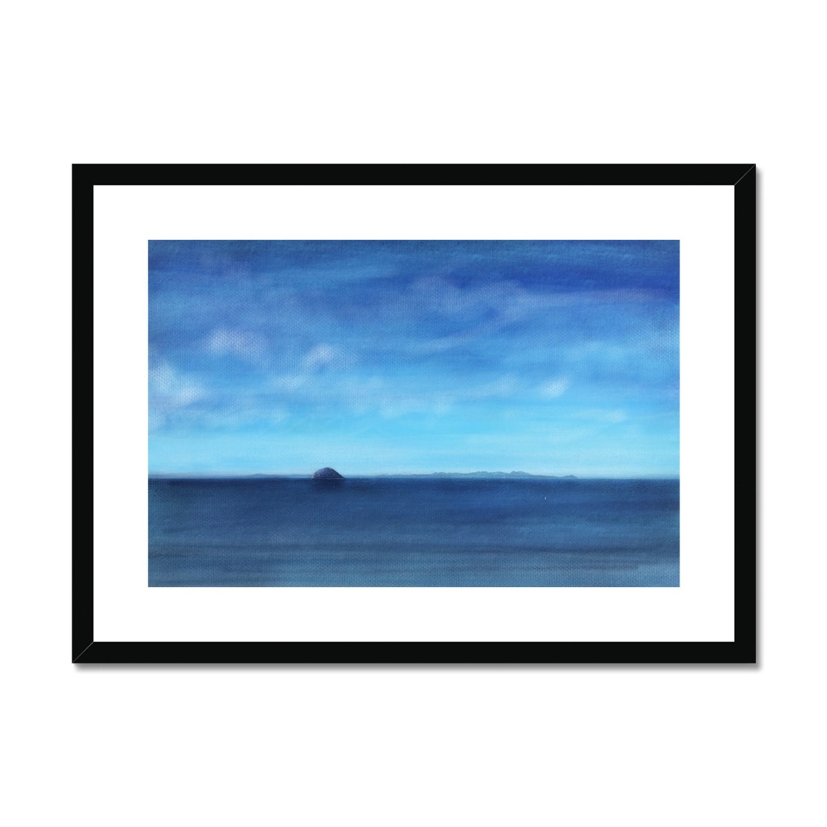 Ailsa Craig &amp; Arran Painting | Framed &amp; Mounted Prints From Scotland