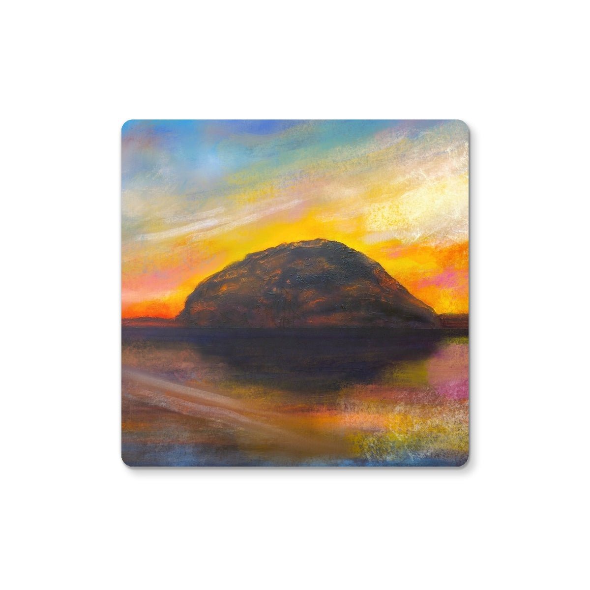 Ailsa Craig Dusk Arran | Scottish Art Gifts | Coaster